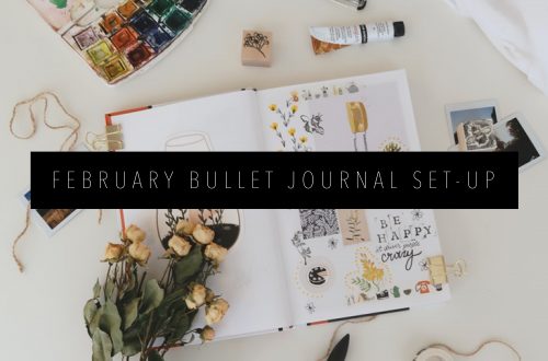 FEBRUARY BULLET JOURNAL SET-UP FEATURED IMAGE
