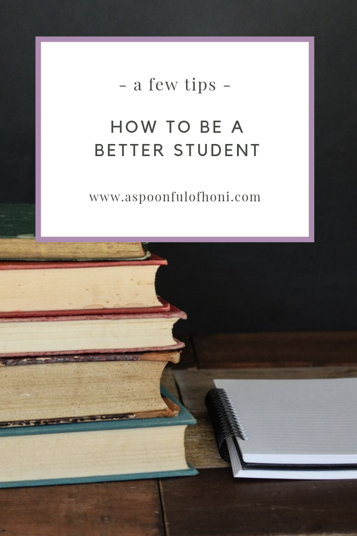 how to be a better student pinterest graphic